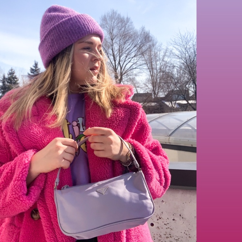 SOLD 💜 Prada Tessuto Nylon Pochette 💜 - Picture 10 of 17